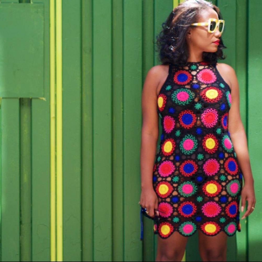 H&M love Coachella crochet dress